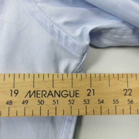 J. Crew Performance Dress Shirt Men M Blue Cotton Slim Fit Casual Work 214 - Picture 6 of 9